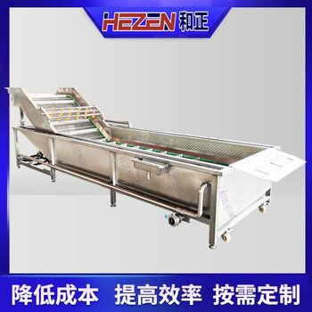 和正機械氣泡清洗機包裝袋去油清洗設(shè)備藍(lán)莓清洗流水線