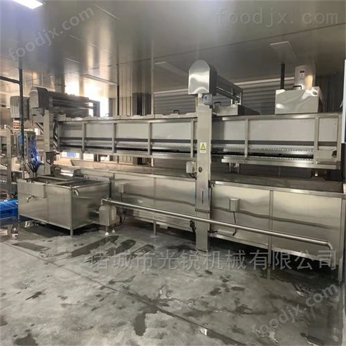雞爪解凍清洗蒸煮加工設備